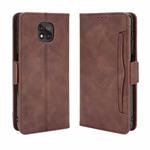 For Motorola Moto G Power 2021 Wallet Style Skin Feel Calf Pattern Leather Case with Separate Card Slots(Brown)