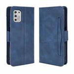 For Motorola Moto G Stylus 2021 Wallet Style Skin Feel Calf Pattern Leather Case with Separate Card Slots(Blue)