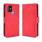 For Infinix Hot 10 / X682 Wallet Style Skin Feel Calf Pattern Leather Case with Separate Card Slots(Red)