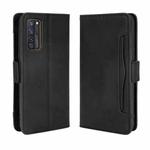 For ZTE Axon 20 5G / Axon 20 4G Wallet Style Skin Feel Calf Pattern Leather Case with Separate Card Slots(Black)