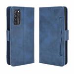 For ZTE Axon 20 5G / Axon 20 4G Wallet Style Skin Feel Calf Pattern Leather Case with Separate Card Slots(Blue)