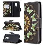 For Huawei Mate 30 Lite Pattern Colored Drawing Horizontal Flip Leather Case with Holder & Card Slots & Wallet(Semicircle Butterfly)