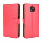 For Motorola Moto G Power 2021 Retro Crazy Horse Texture Horizontal Flip Leather Case with Holder & Card Slots & Lanyard(Red)