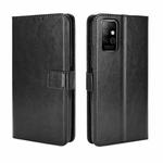 For Infinix Note 8 / X692 Retro Crazy Horse Texture Horizontal Flip Leather Case with Holder & Card Slots & Lanyard(Black)