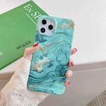 Marble Pattern TPU Protective Case For iPhone 11(Green)