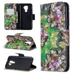 For Huawei Mate 30 Lite 3D Pattern Colored Drawing Horizontal Flip Leather Case with Holder & Card Slots & Wallet(Green Butterfly)