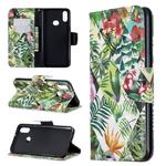 For Galaxy A10s 3D Pattern Colored Drawing Horizontal Flip Leather Case with Holder & Card Slots & Wallet(Banana Leaf)
