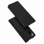 For Samsung Galaxy A02s 166.5mm Version DUX DUCIS Skin Pro Series Horizontal Flip PU + TPU Leather Case with Holder & Card Slots(Black)