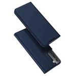 For Samsung Galaxy S21 5G DUX DUCIS Skin Pro Series Horizontal Flip PU + TPU Leather Case with Holder & Card Slots(Blue)