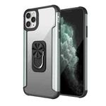 PC +TPU + Metal Shockproof Protective Case with Ring Holder For iPhone 11 Pro Max(Light Green)