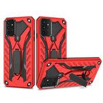 For Samsung Galaxy A72 5G / 4G Shockproof TPU + PC Protective Case with Holder(Red)