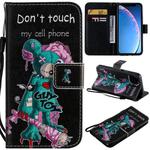 For iPhone 11 Pro Painted Pattern Horizontal Flip Leather Case, with Wallet & Holder & Card Slots & Lanyard(One-eyed Mouse)