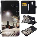 For LG Stylo 5 Painted Pattern Horizontal Flip Leather Case, with Wallet & Holder & Card Slots & Lanyard(Cityscape)