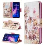 For Xiaomi Redmi Note 8 3D Pattern Colored Drawing Horizontal Flip Leather Case with Holder & Card Slots & Wallet(Kitten)