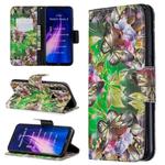 For Xiaomi Redmi Note 8 3D Pattern Colored Drawing Horizontal Flip Leather Case with Holder & Card Slots & Wallet(Green Butterfly)