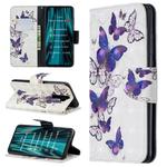 For Xiaomi Redmi Note 8 Pro 3D Pattern Colored Drawing Horizontal Flip Leather Case with Holder & Card Slots & Wallet(Group Butterfly)