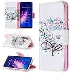 For Xiaomi Redmi Note 8 Colored Drawing Horizontal Flip Leather Case with Holder & Card Slots & Wallet(Sapling)