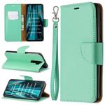 For Xiaomi Redmi Note 8 Pro Litchi Texture Pure Color Horizontal Flip PU Leather Case with Holder & Card Slots & Wallet & Lanyard(Green)