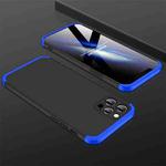 For iPhone 12 Pro GKK Three Stage Splicing Full Coverage PC Case(Black+Blue)