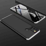 For OPPO Realme 7i / C17 GKK Three Stage Splicing Full Coverage PC Case(Black+Silver)