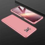 For Xiaomi Poco X3 NFC GKK Three Stage Splicing Full Coverage PC Case(Rose Gold)