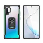 For Samsung Galaxy Note 10 Pro PC +TPU + Metal Shockproof Protective Case with Ring Holder(Green)