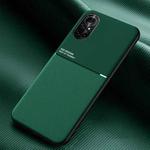 For Huawei nova 8 Pro 5G Classic Tilt Strip Grain Magnetic Shockproof PC + TPU Case(Green)