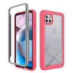 For Motorola Moto One 5G Ace Starry Sky Solid Color Series Shockproof PC + TPU Protective Case(Red)