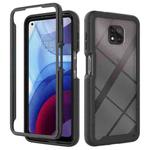 For Motorola Moto G Power (2021) Starry Sky Solid Color Series Shockproof PC + TPU Protective Case(Black)