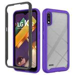 For LG K22 Starry Sky Solid Color Series Shockproof PC + TPU Protective Case(Purple)