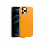 For iPhone 12 / 12 Pro QIALINO Nappa Leather Shockproof Magsafe Case(Yellow)
