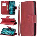 For Xiaomi Redmi Note 8Pro Retro Lambskin Texture Pure Color Horizontal Flip PU Leather Case with Holder & Card Slots & Wallet & Lanyard(Red)