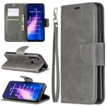 For Huawei Mate 30 Pro Retro Lambskin Texture Pure Color Horizontal Flip PU Leather Case with Holder & Card Slots & Wallet & Lanyard(Grey)