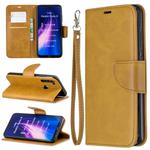 For Huawei Mate 30 Pro Retro Lambskin Texture Pure Color Horizontal Flip PU Leather Case with Holder & Card Slots & Wallet & Lanyard(Yellow)