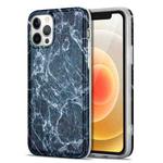 TPU Glossy Marble Pattern IMD Protective Case For iPhone 12 Pro(Dark Grey)