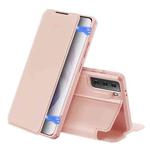 For Samsung Galaxy S21+ 5G DUX DUCIS Skin X Series PU + TPU Horizontal Flip Leather Case with Holder & Card Slots(Rose Gold)