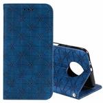 For Xiaomi Redmi Note 9 5G (CN Version) / Note 9T 5G Lucky Flowers Embossing Pattern Magnetic Horizontal Flip Leather Case with Holder & Card Slots(Dark Blue)