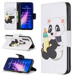 For Xiaomi Redmi Note 8 Colored Drawing Horizontal Flip Leather Case with Holder & Card Slots & Wallet(Bottle Panda)