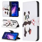 For Xiaomi Redmi Note 8 Colored Drawing Horizontal Flip Leather Case with Holder & Card Slots & Wallet(Football Panda)