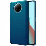 For Xiaomi Redmi Note 9 5G NILLKIN Frosted Concave-convex Texture PC Protective Case(Peacock Blue)