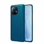 For Xiaomi Mi 11 NILLKIN Frosted Concave-convex Texture PC Protective Case(Peacock Blue)
