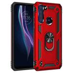 For Motorola Moto One Fusion Shockproof TPU + PC Protective Case with 360 Degree Rotating Holder(Red)