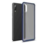 For Samsung Galaxy A02 Four-corner Shockproof TPU + PC Protective Case(Blue)
