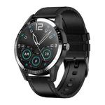 G20 1.3 inch IPS Color Screen IP67 Waterproof Smart Watch, Support Blood Oxygen Monitoring / Sleep Monitoring / Heart Rate Monitoring, Style: Leather Strap(Black)