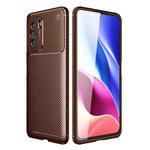 For Xiaomi Redmi K40 / K40 Pro Carbon Fiber Texture Shockproof TPU Case(Brown)