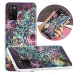 For Samsung Galaxy A02s(EU Version) Luminous TPU Mobile Phone Protective Case(Mandala Flower)