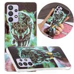 For Samsung Galaxy A32 5G Luminous TPU Mobile Phone Protective Case(Ferocious Wolf)