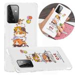 For Samsung Galaxy A72 5G / 4G Luminous TPU Mobile Phone Protective Case(Cats)