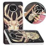 For Xiaomi Redmi Note 9T Luminous TPU Mobile Phone Protective Case(Deer Head)