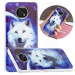 For Xiaomi Redmi Note 9T Luminous TPU Mobile Phone Protective Case(Starry Sky Wolf)